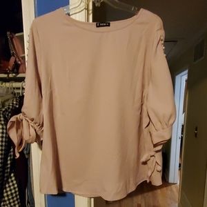 Plus Pearl Beaded Knot Cuff Top